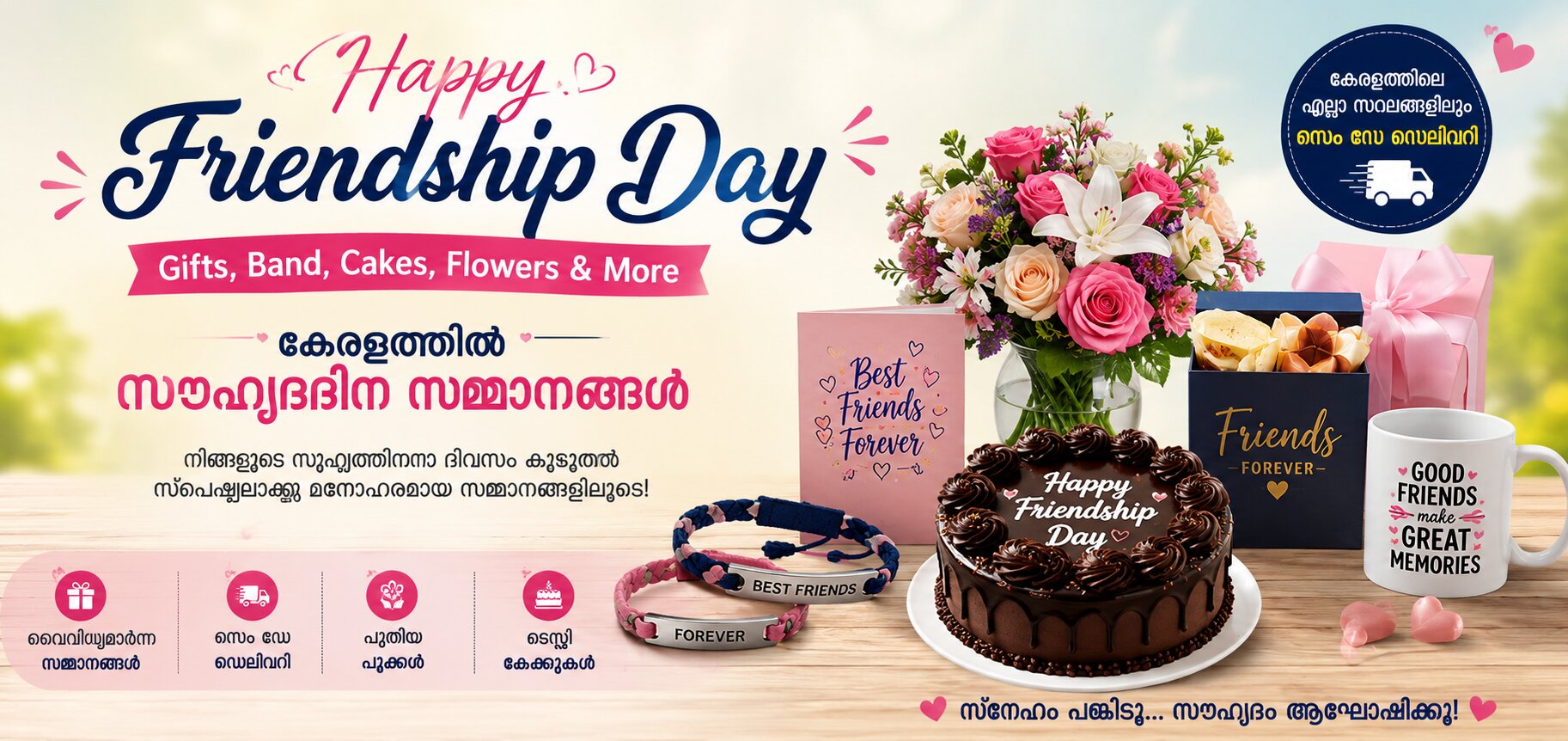 Frindship Day Gifts Delivery in Kerala