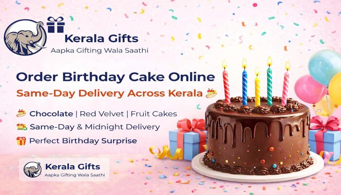 Order Birthday Cake Online with Same-Day Delivery Across Kerala
