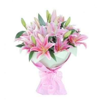 Pink Lily Bouquet