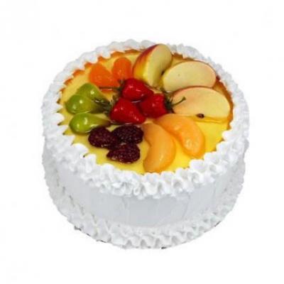 Fresh Fruit Vanilla Cake