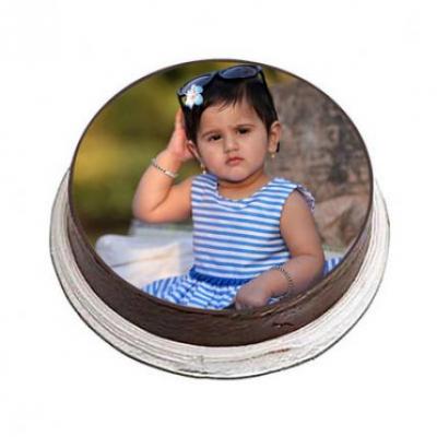 Chocolate Photo Cake Round