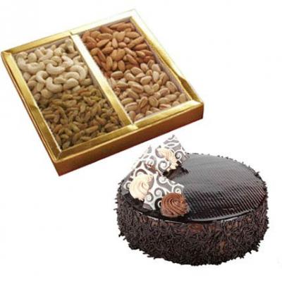 Mix Dry Fruits With Cake