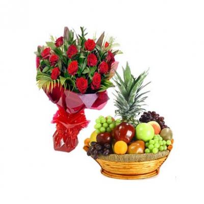 Roses With Fresh Fruits