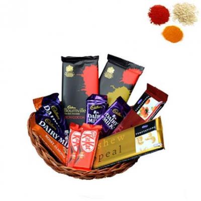 Indian Chocolate Basket With Rolli Tikka