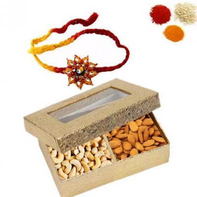 Rakhi With Almonds & Cashew Dry Fruits