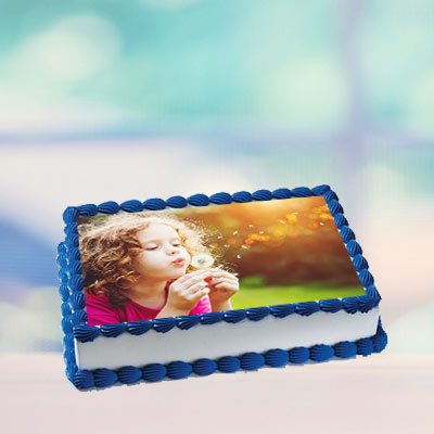 Vanilla Photo Cake Square