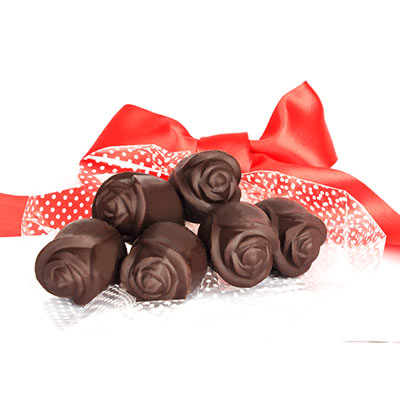 6 Chocolate Roses