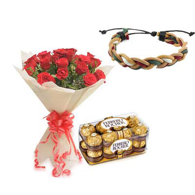 Red Roses, Ferrero Rocher With Band