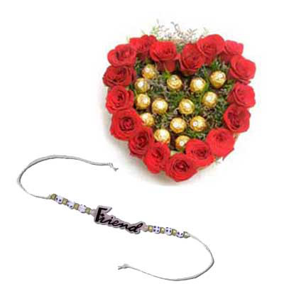 Roses, Ferrero Rocher With Friendship Band