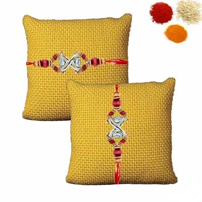 Diamond Rakhi Set