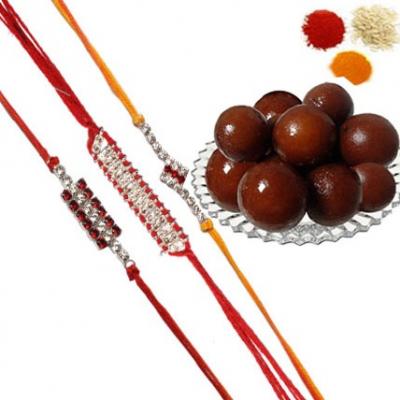 Rakhi Set with Gulab Jamun