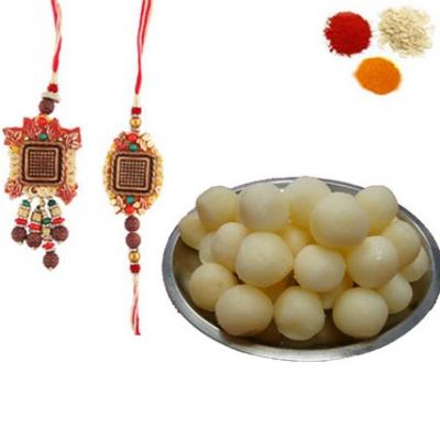 Bhai Bhabhi Rakhi with Rasgulla