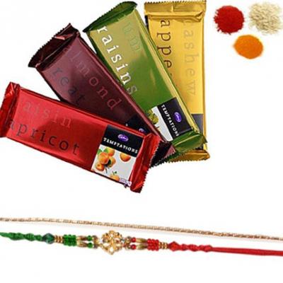 Rakhi Set with Cadbury Temptation Bar