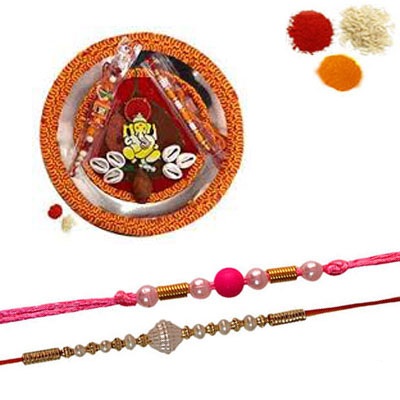 Rakhi Thali with 2 Free Rakhi