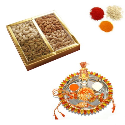 Rakhi Thali with Mixed Dry Fruits