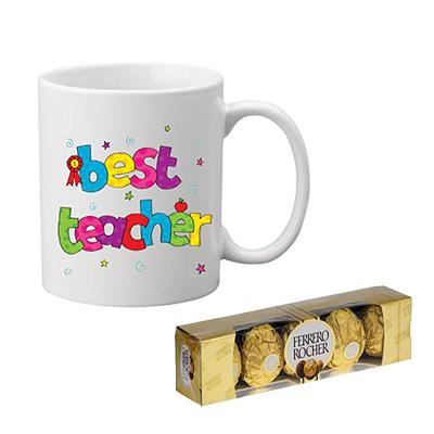 Teachers Day Mug with Ferrero Rocher