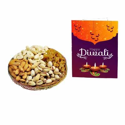 Mixed Dry Fruits With Greeting Card