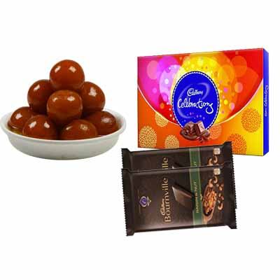 Gulab Jamun with Celebration & Bournville