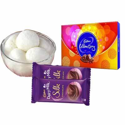 Rasgulla with Celebration & Silk