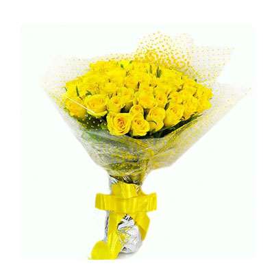 50 Yellow Roses Bouquet