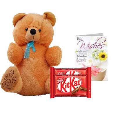 40 Inch Teddy with Kitkat & Card