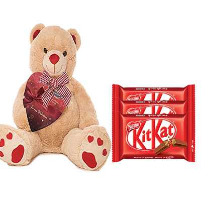 Big Teddy with Kitkat