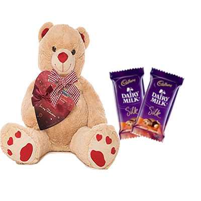 Big Teddy with Silk Chocolates