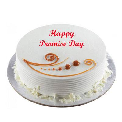 Promise Day Vanilla Cake