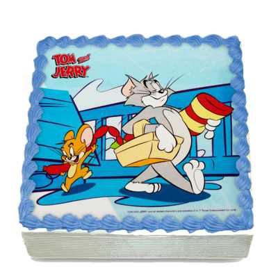 Tom & Jerry Photo Cake