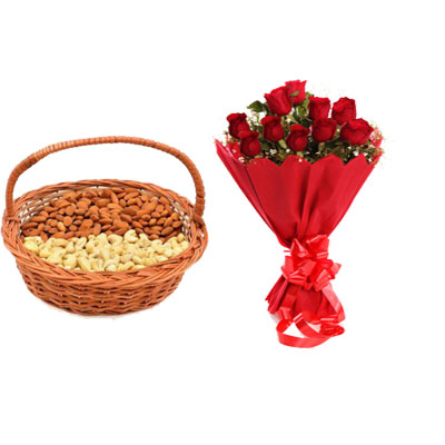 Almonds, Cashew & Red Roses