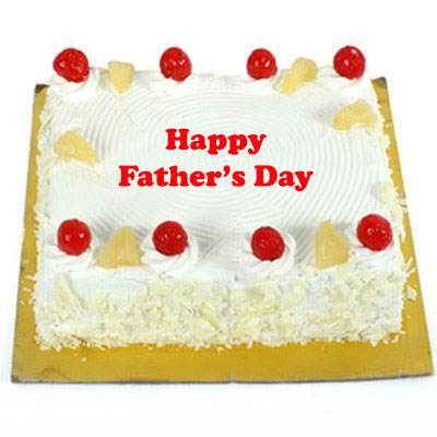 Fathers Day Pineapple Square Cake
