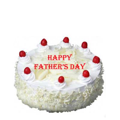 Fathers Day White Forest Cake