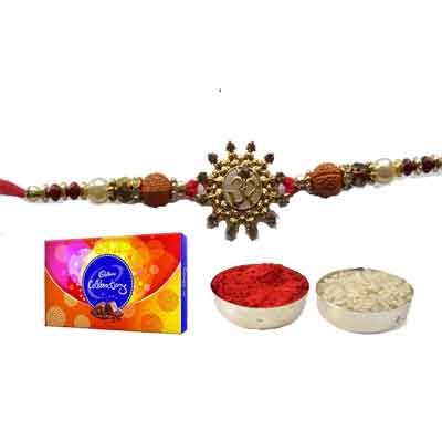 Beautiful Om Rakhi For Brother With Celebration