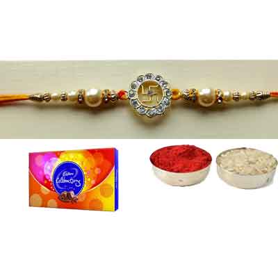 Swastik Rakhi With Celebration