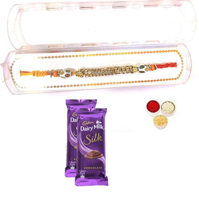 Precious Rakhi With Silk