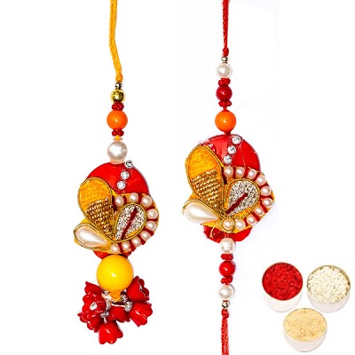 Divine Rakhi Set For Bhaiya Bhabhi