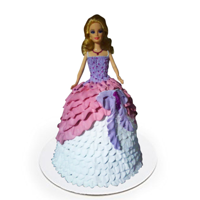 Delicious Blue Barbie Doll Cake