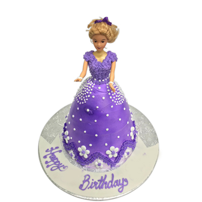 Happy Birthday Barbie Doll Cake