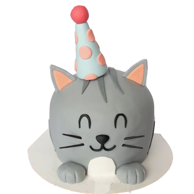 Kitty Cat Birthday Cake