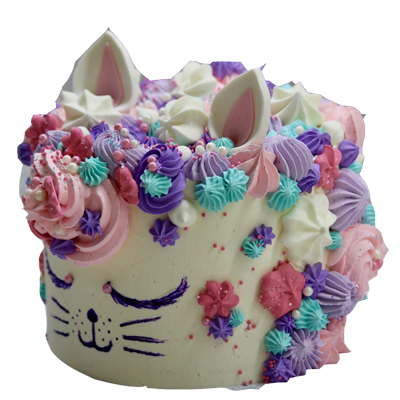 Vanilla Cat Theme Cake