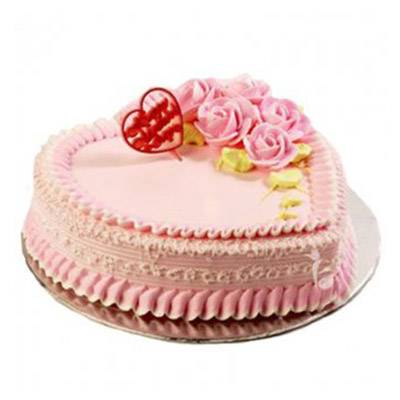 Special Heart Shape Strawberry Cake