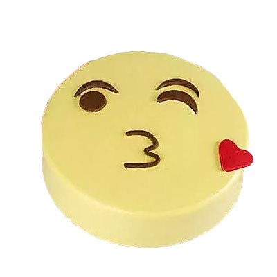 Kiss Emoji Cream Cake