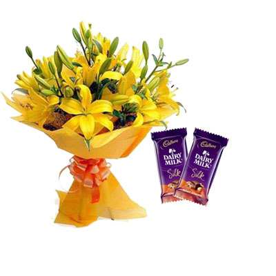 Yellow Lily & Silk Chocolate