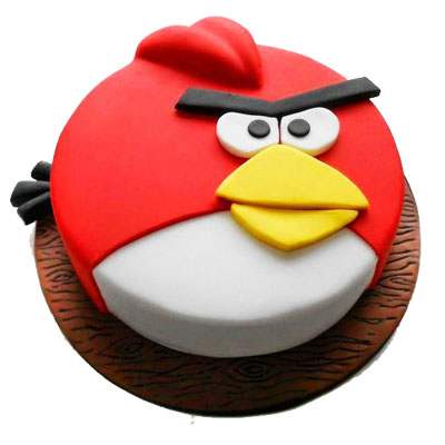 Angry Bird Theme Cake