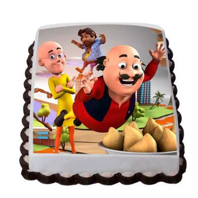 Motu Patlu Photo Cake