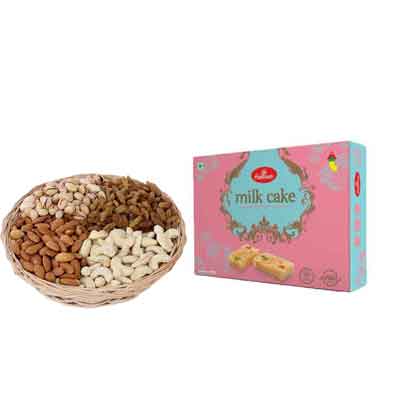 Haldiram Milk Cake with Mix Dry Fruits