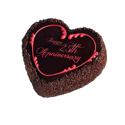 25th Anniversary Chocolate Truffle Cake