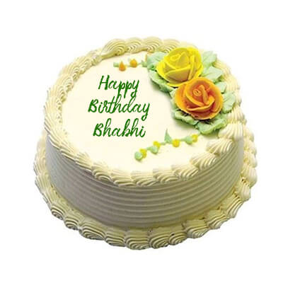 Birthday Pineapple Cake for Bhabhi