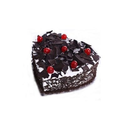 Delicious Heart Shape Black Forest Cake