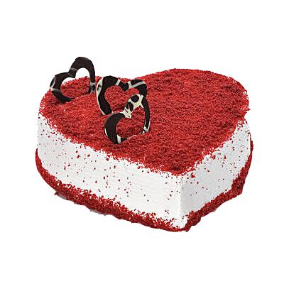 Red Velvet Heart Shape Cake